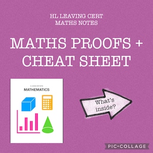 HL leaving cert maths notes