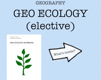 Certificaat van geografie op een hoger niveau achterlaten: GEO-ECOLOGIE