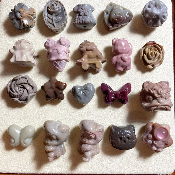 ON SALE updated by 1/5/Please Read the Description First/Cheaper Alashan Agate Charms/Carvings/Natural Gemstone Carvings/