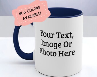 Tazza con foto personalizzata | Sottobicchiere Testo Foto Immagine Regalo personalizzato personalizzato | Regali per lei e per lui | Tazza regalo |