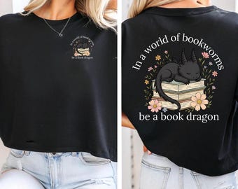 Bli en bokdrake-tröja, bokmal till drake-tröja, fantasyläsarhoodie, bokälskare-present, bibliotekarietröja, boklig tröja