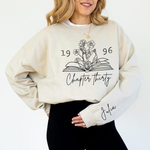 Retro 1996 30th Birthday Gift for Her - Trendy Milestone Tee, Custom Bday Sweater, Vintage 30th Milestone for friend, Bday Shirt for Women