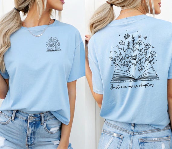 Just One More Chapter T-shirt, Bookish Crewneck, Reading Sweatshirt, Book Lover Gift, Books Pullover, Librarian Shirt, Unisex Sweatshirt