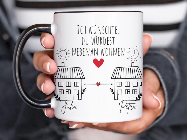 Breng je vriendschap op afstand dichterbij met deze 'I Wish You Lived Next Door' mok. Perfect als hartverwarmend cadeau voor hem of haar, gemaakt van hoogwaardig keramiek. Ideaal voor koffie- en theemomenten vol herinneringen!