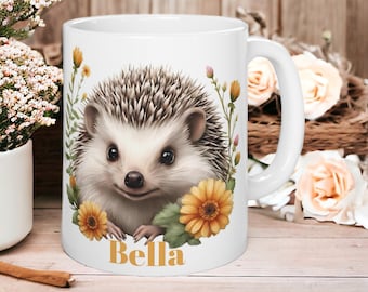 Regali riccio | Tazza personalizzata | Mamma riccio | Coppa riccio | Regalo per lei | Tazza riccio | Tazza da caffè | Regali di Natale | Amante della natura |