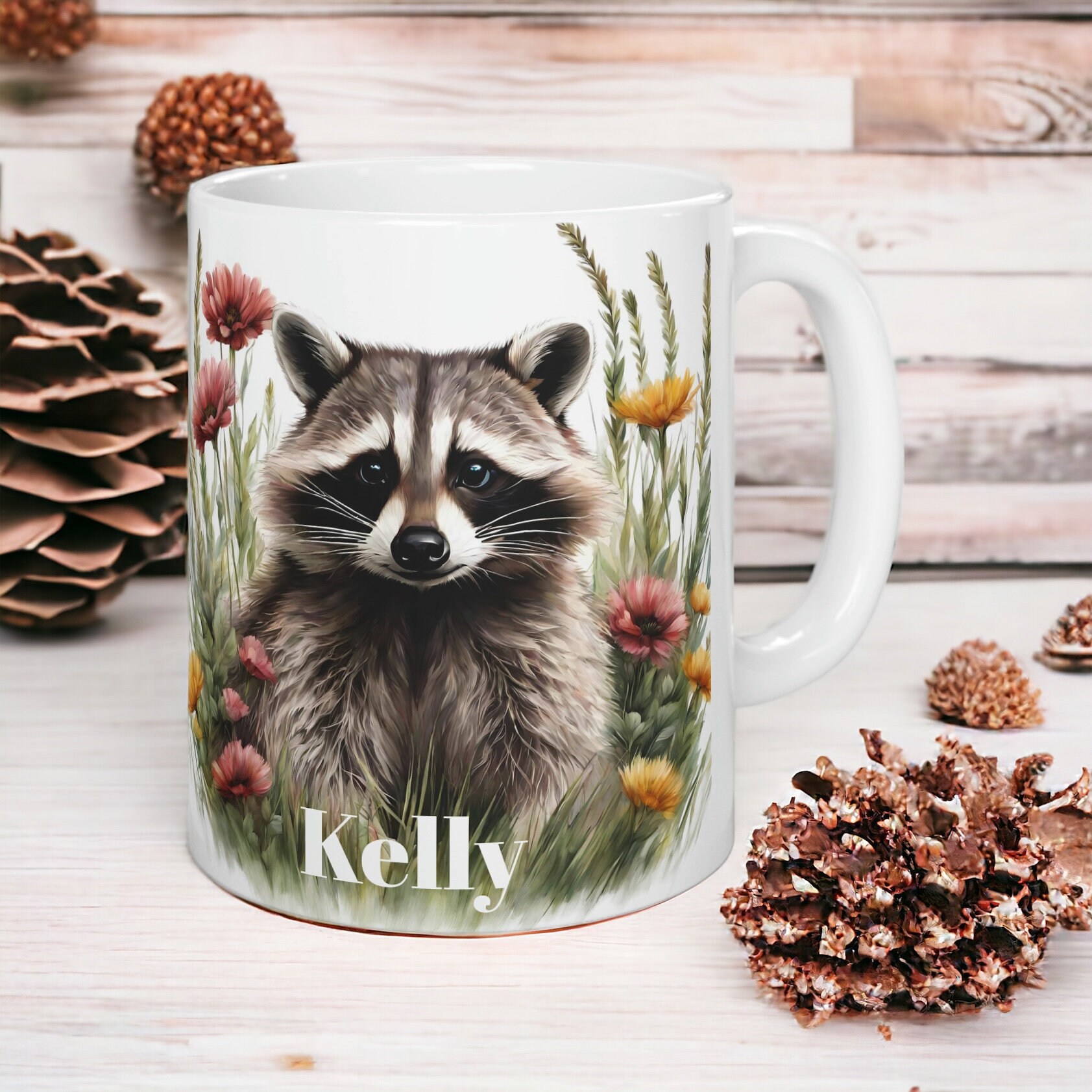 Mug personnalisé | Amoureux des ratons laveurs | Mug raton laveur | Mug raton laveur personnalisé | Cadeau mug raton laveur | Tasse à café raton laveu