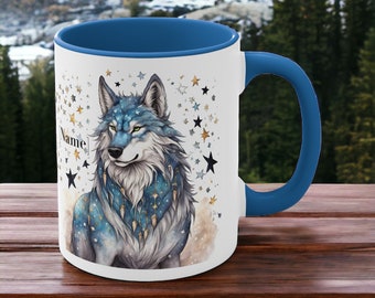 tasse à café de loup, tasse de loup, tasse de loup, amant de loup, tasse à café, tasse à café, cadeau pour lui, cadeau pour elle