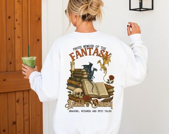 Buch-Hoodie für Fantasy- und Romantikleser, literarisches Geschenk