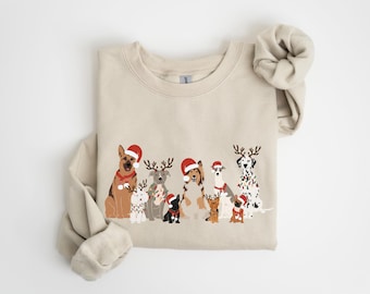 Hundjultröja | Rolig jultröja med hunddesign | Perfekt julklapp för hundälskare | Festlig tröja för vintern |
