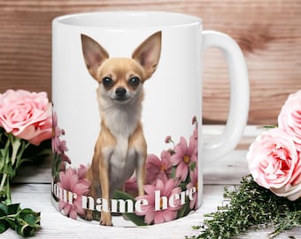 Tasse Chihuahua | Papa chien | Idée cadeau | Cadeau du propriétaire de Chihuahua | Tasse de chien personnalisée | Cadeau d’amant de Chihuahua | Maman chien |