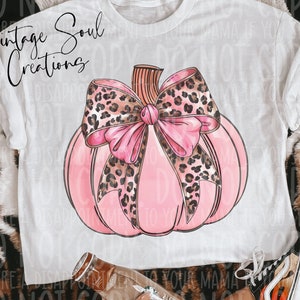 Pink Leopard Pumpkin PNG: Sublimation Design (Digital Download)