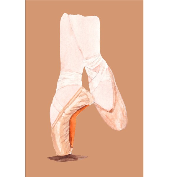 Pointe Shoe Art Etsy