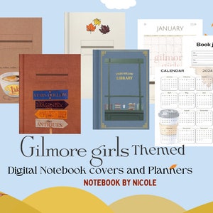 Gilmore Girl Themed Planner and Book covers