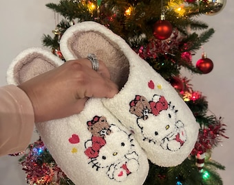 Kitty & Teddy Slippers