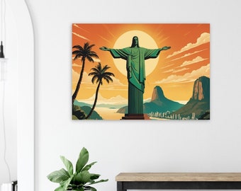 Bringe die Magie von Rio de Janeiro in dein Zuhause: Atemberaubendes Wandbild mit zeitgemäßem Flair und Langlebigkeit!