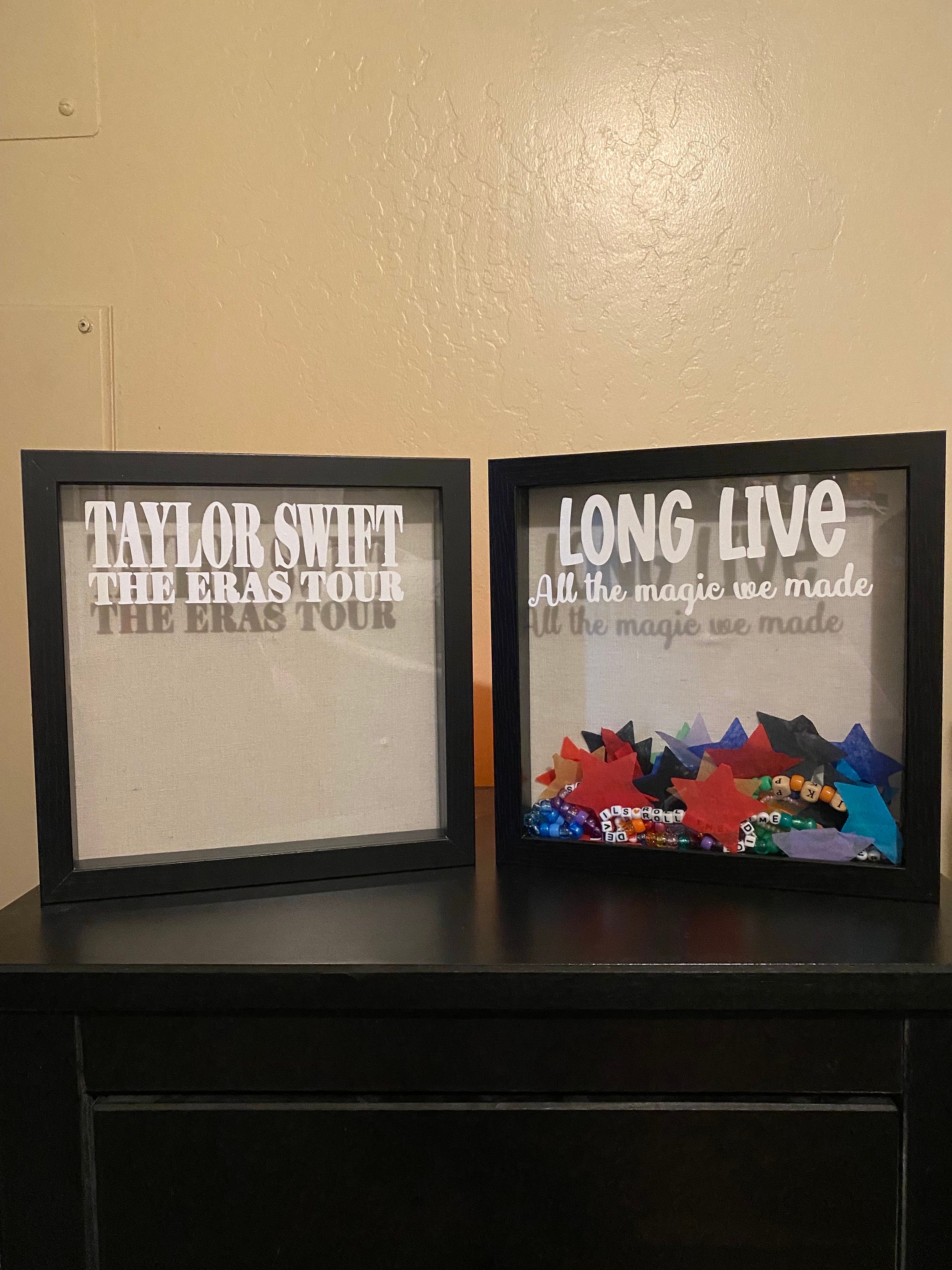 Taylor Swift Eras Tour Shadow Box Frame / Memories / Keepsake / Concert Memorabilia Etsy