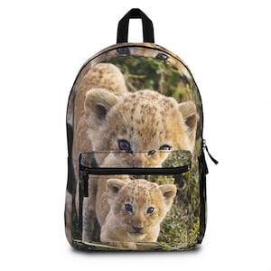 Schattige babyleeuwrugzak