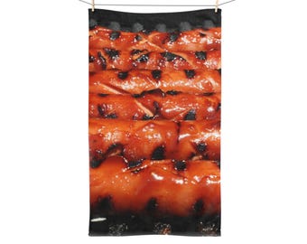 BBQ Hotdogs Handtuch - Perfekt für Grillliebhaber, Küchendekoration, Sommergrillen, Partys im Freien, Kochgeschenke