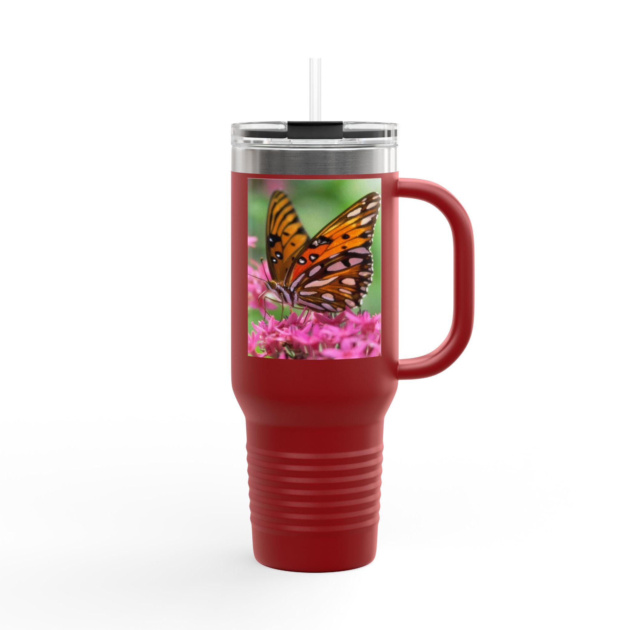 Thermobecher Zubehör Mit 6 Schmetterling-Staubschutzkappen – Für 40/30oz Becher, Strohhalm-Schutz, Dicht