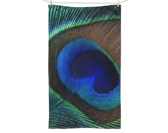 Peacock Feather Hand Towel, Vibrant Decor for Kitchen or Bathroom, Eco-Friendly Gift for Bird Lovers, Boho Style Towels, Nature Lover [...]