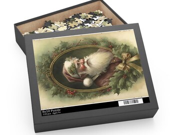 Santa Checking His List Christmas Yuletide Puzzle (120, 252, 500