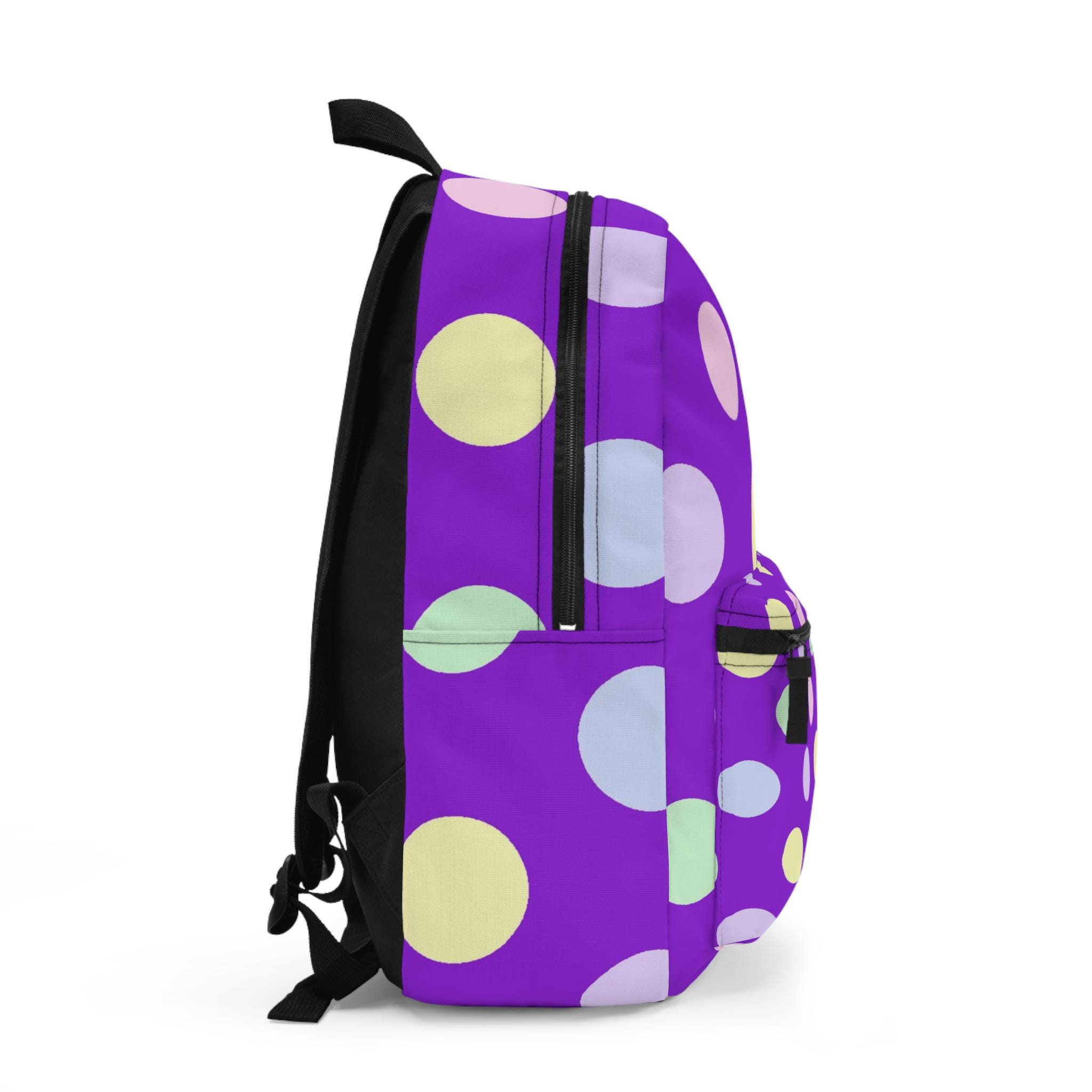 Purple With Large Pastel Polkadots Backpack - Etsy