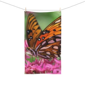 Butterfly Hand Towel | Nature Decor, Kitchen Essentials, Kitchen Towel, Gift for Gardeners, Butterfly Lover Gift