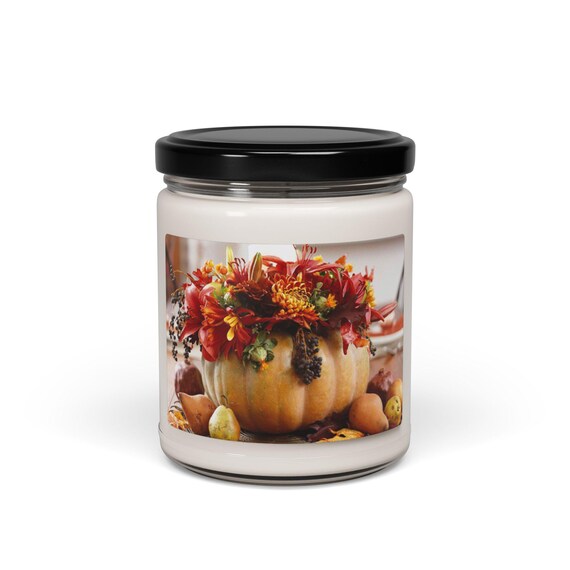 Black Autumn Arrangement in Glass Pot Black Autumn Arrangement in Glass Pot