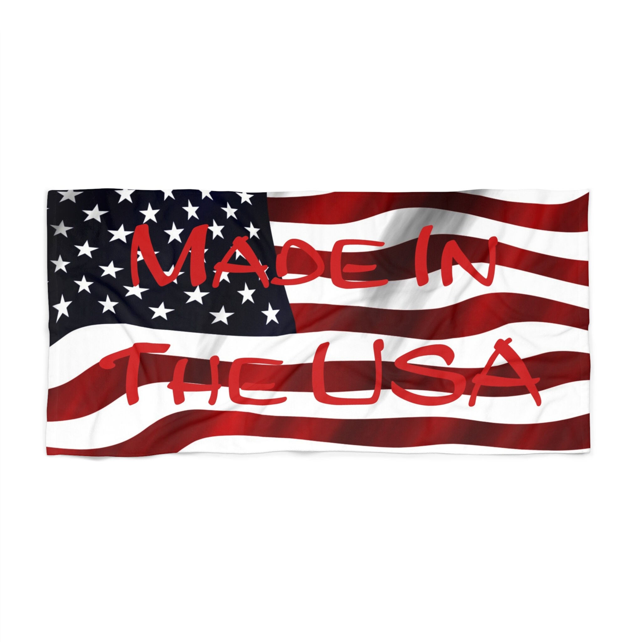 Made in the USA American Flag Forth of July Beach Towel - Etsy