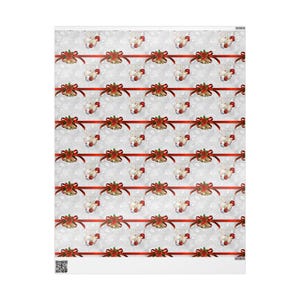 Ribbon Bells Ornaments Christmas Wrapping Papers