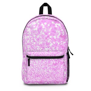 Pink Glitter Backpack (not real glitter)