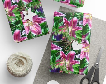 Stargazer Lilies Flowers Wrapping Papers