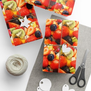 Mixed Fruit Birthday Wrapping Papers