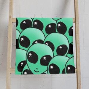 Cute Alien Hand Towel