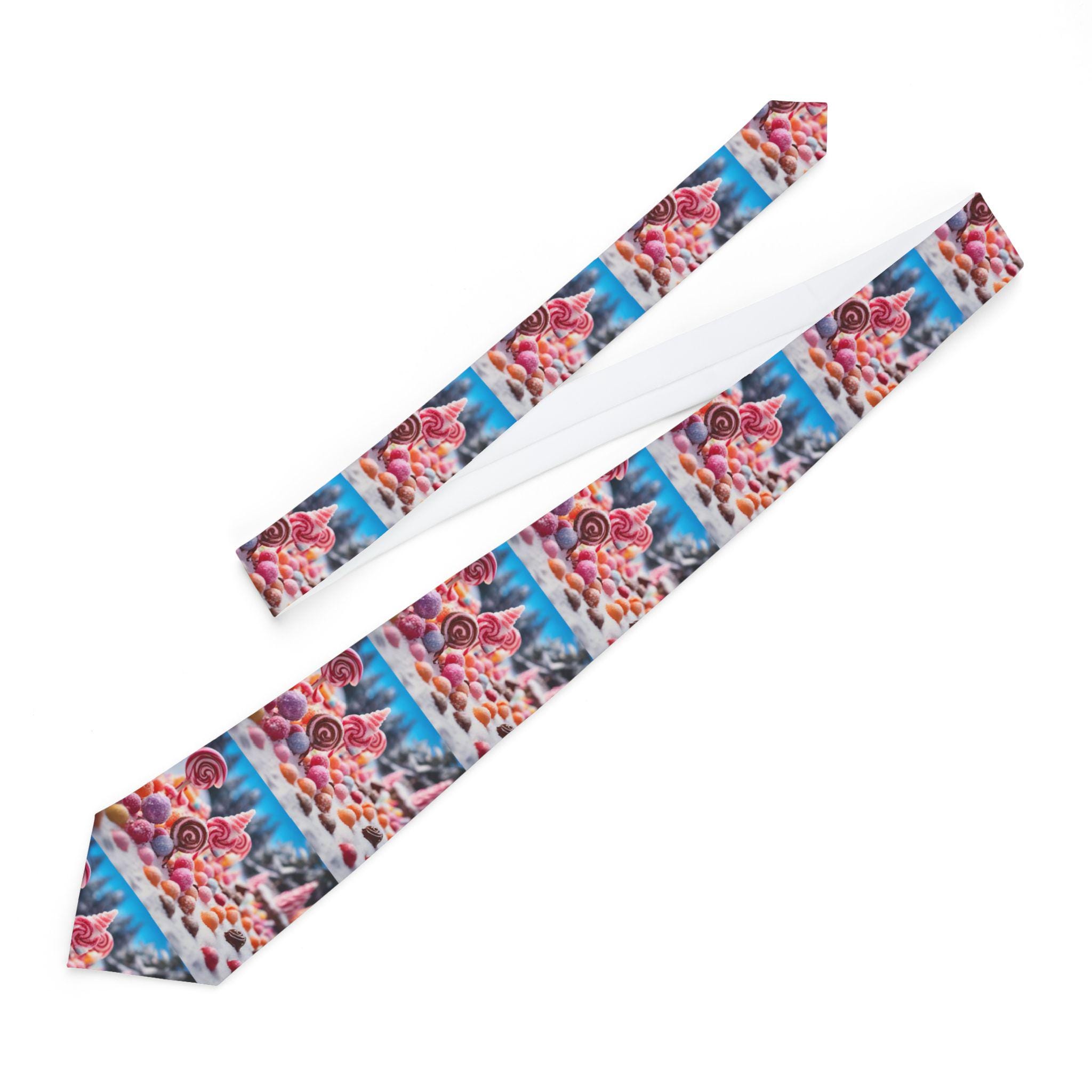 Vibrant Candy Land Christmas Necktie