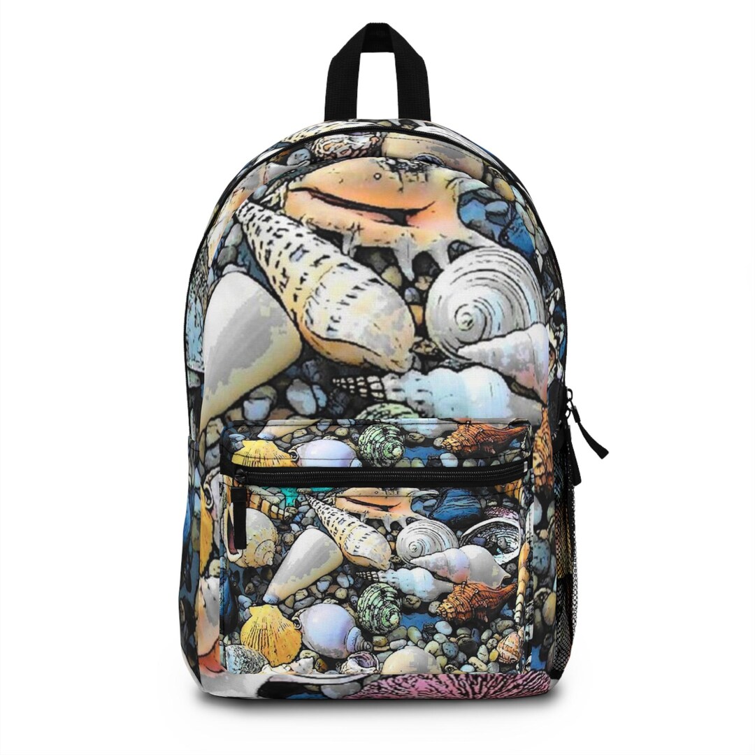 Colorful Sea Shells Backpack - Etsy