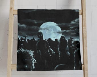 Zombies Halloween Hand Towel