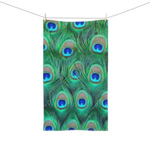 Peacock Feather Hand Towel