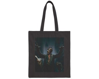 Zombies Halloween Baumwoll Canvas Einkaufstasche