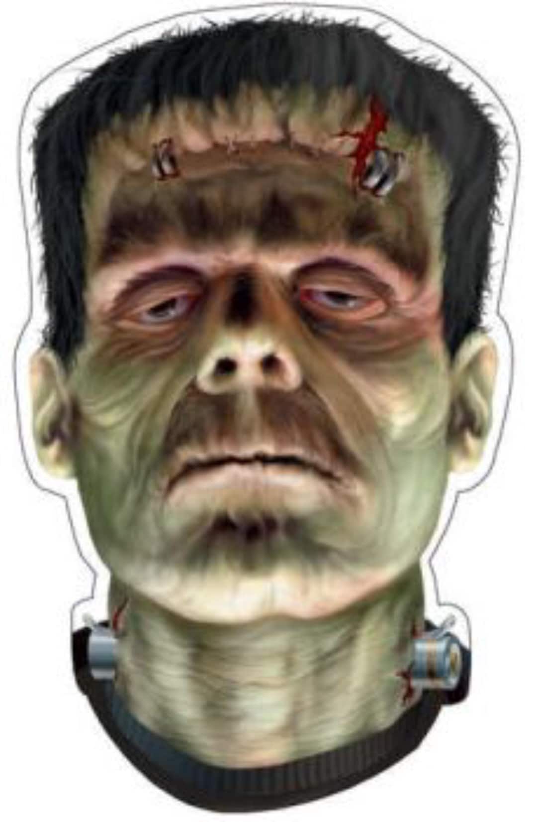 Vintage Classic Frankenstein Head Halloween Cut Out Decoration (when ...