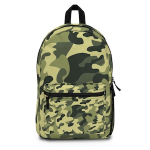 Light Green Camouflage Backpack