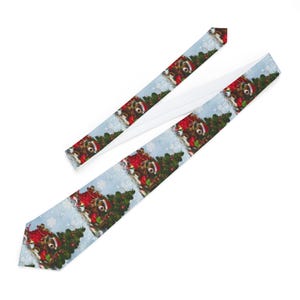 Santa Teddy Bear Christmas Necktie