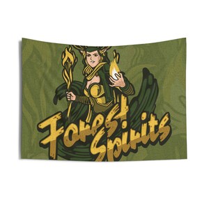 Indoor Wall Tapestries, FOREST SPIRITS, tapestry, wall tapestry, dorm tapestry, room tapestry, beautiful tapestry,