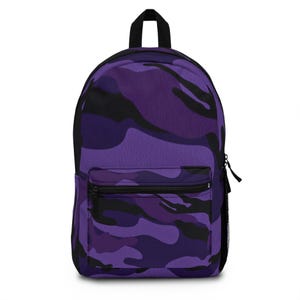 Purple Camouflage Backpack
