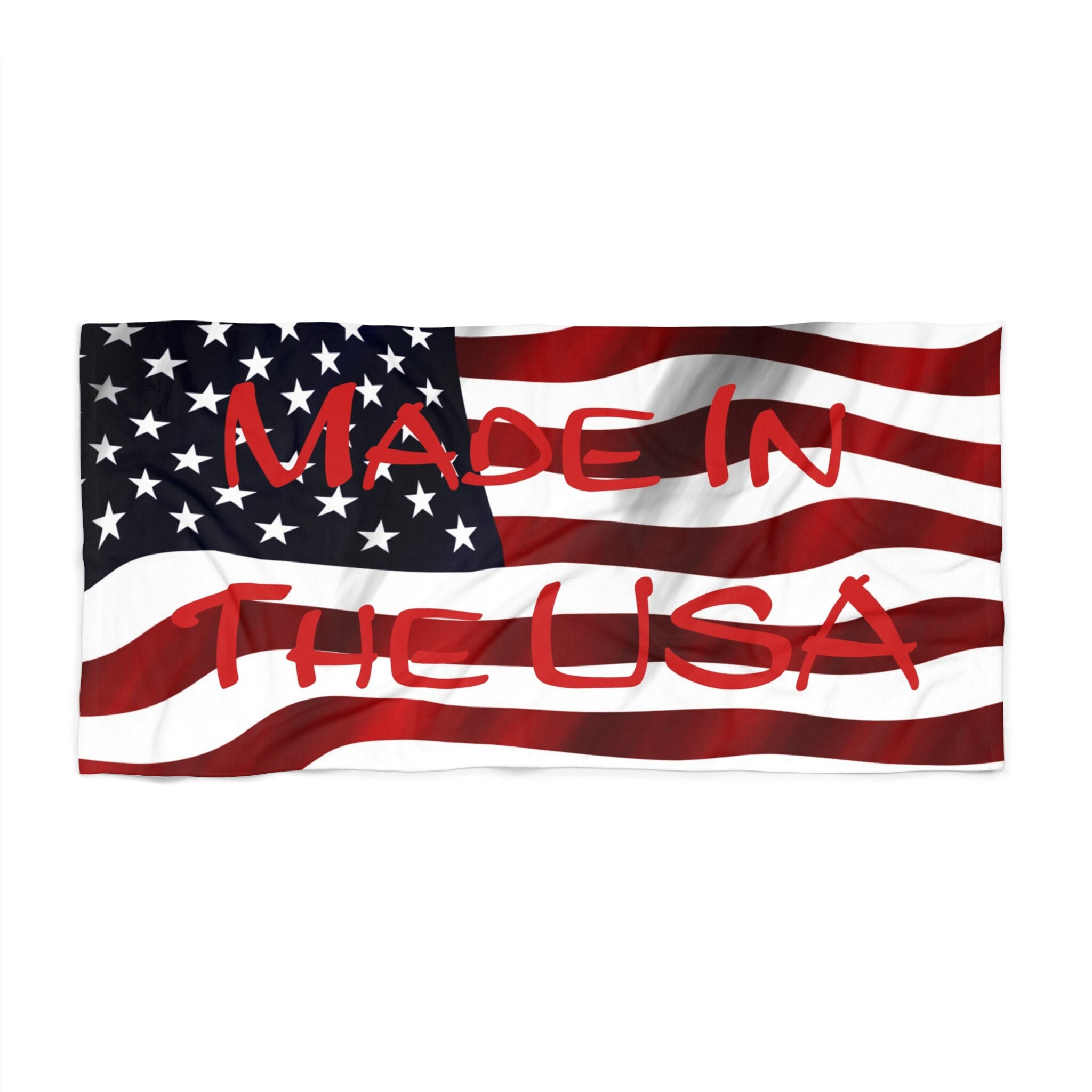 Made in the USA American Flag Forth of July Beach Towel - Etsy