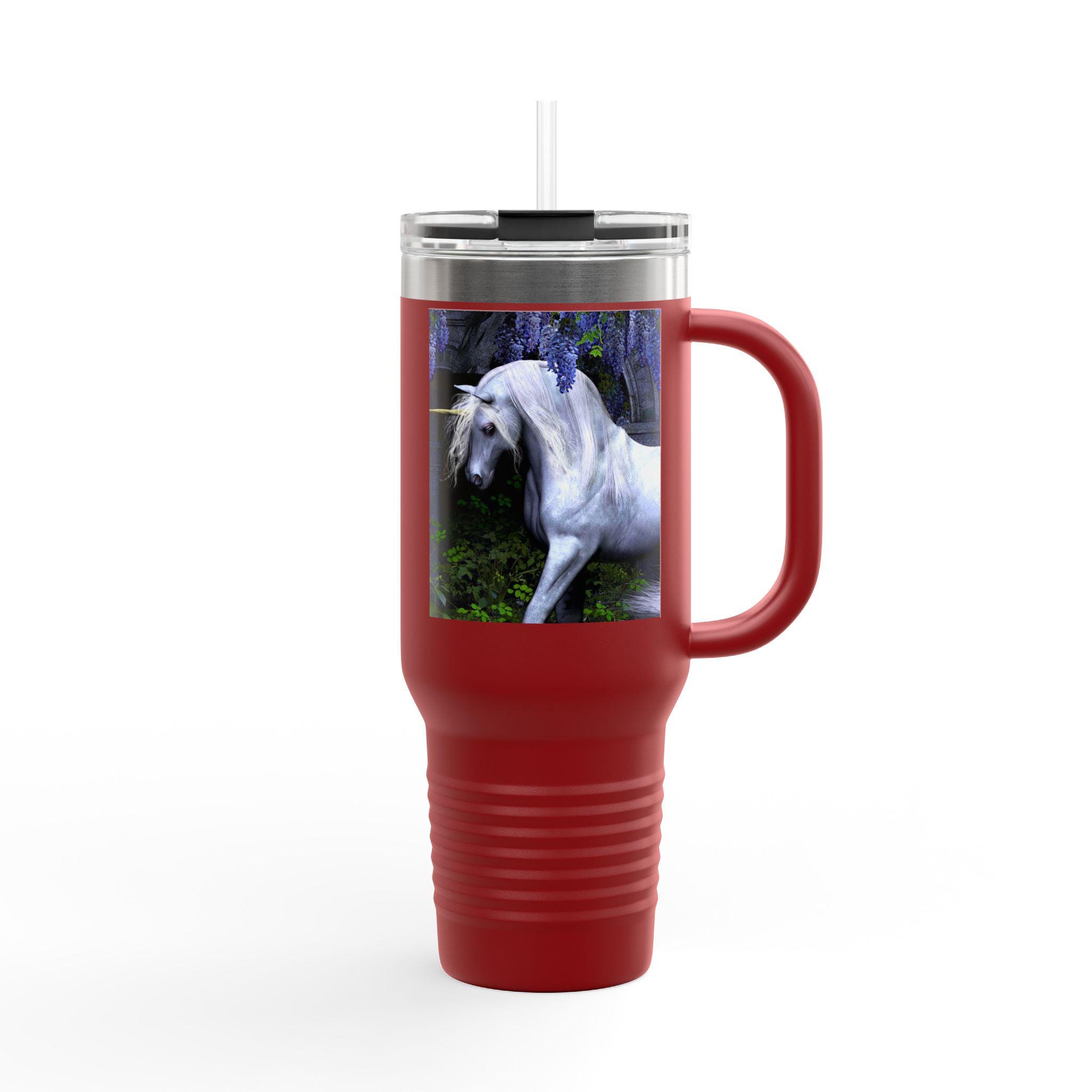 Tazza In Ceramica 425 Ml 'I Do What I Want' Con Unicorno, Bianca, LookHUMAN - 4