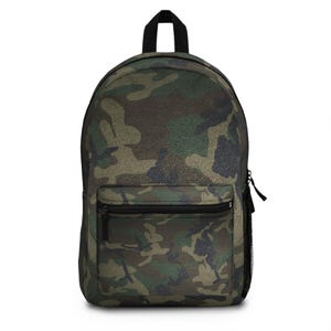 Green Camouflage Backpack