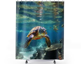 Meeresschildkröten-Duschvorhänge