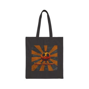Happy Spooky Halloween Cotton Canvas Tote Bag