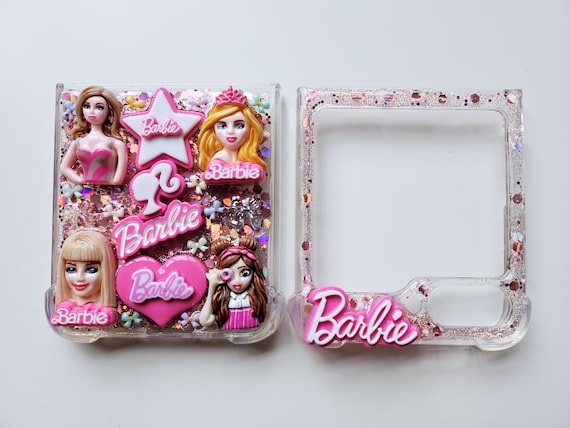 Samsung Galaxy Z Flip 4 , 5, 6, 7 Super Cute Barbie Resin Phone